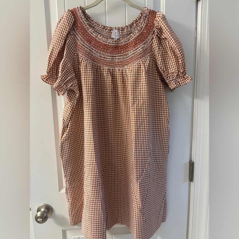 J Marie Ladies gingham dress size Medium